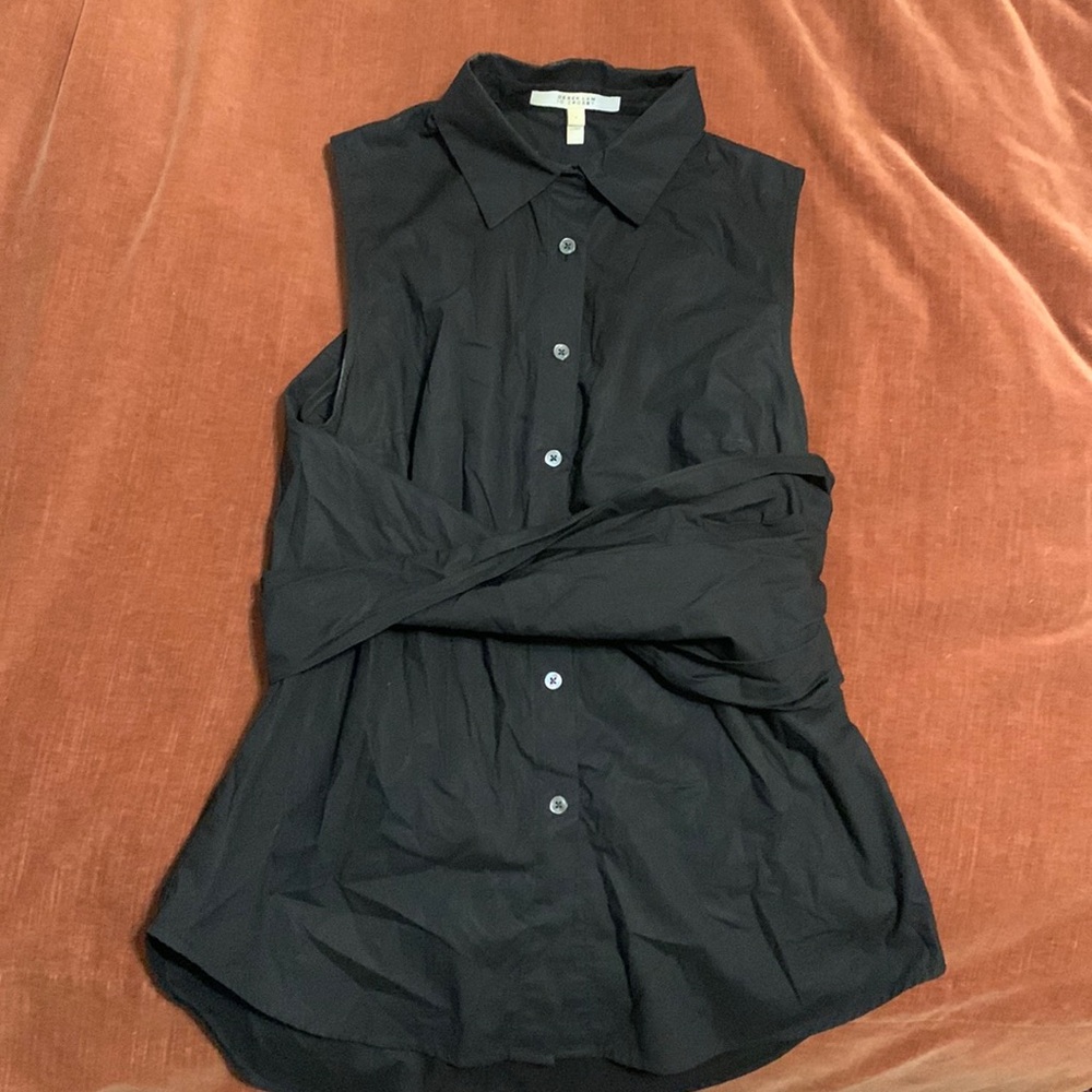 Derek Lam 10 Crosby black cotton blouse